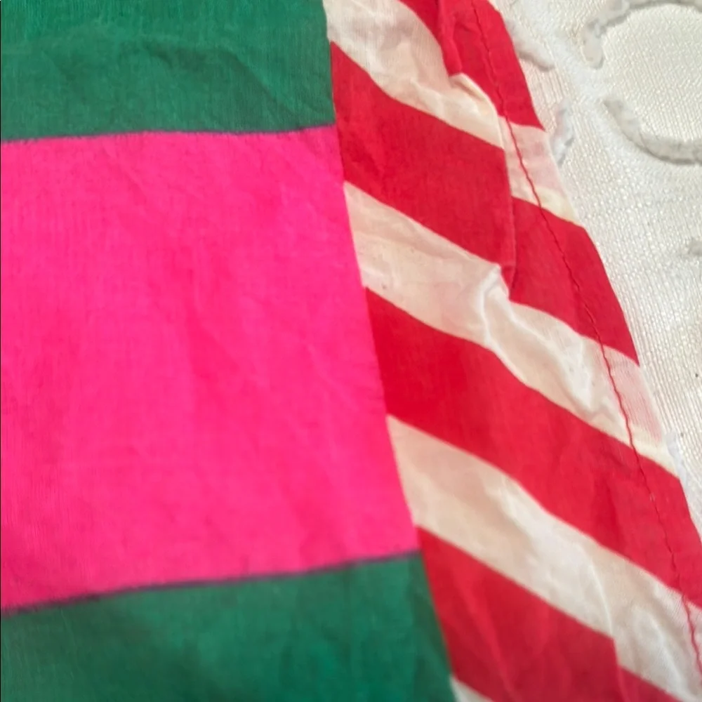 Lush Pink and Green Checkered scarf